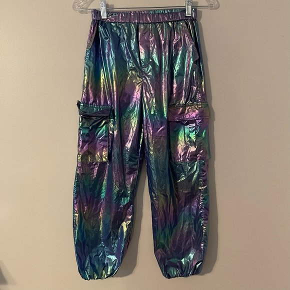 SHEIN Shiny Nylon Pants Size 10 (youth) *203 - Picture 1 of 4